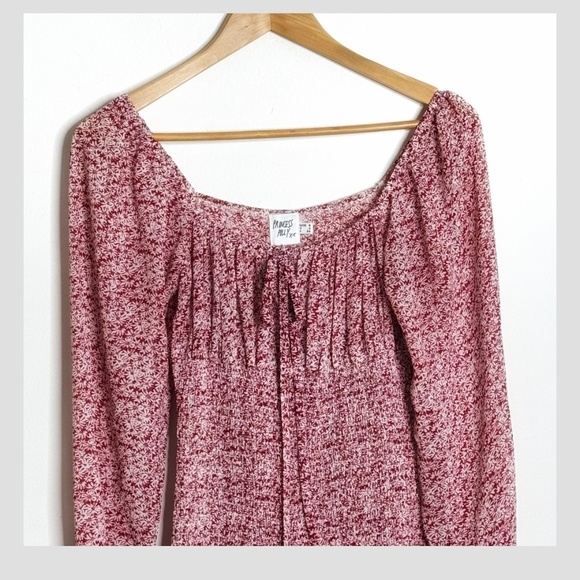 Princess Polly Carrillo Dress Shirred Waist Sheer Long Sleeves Ruffle Skirt Sz 4 - Picture 6 of 16